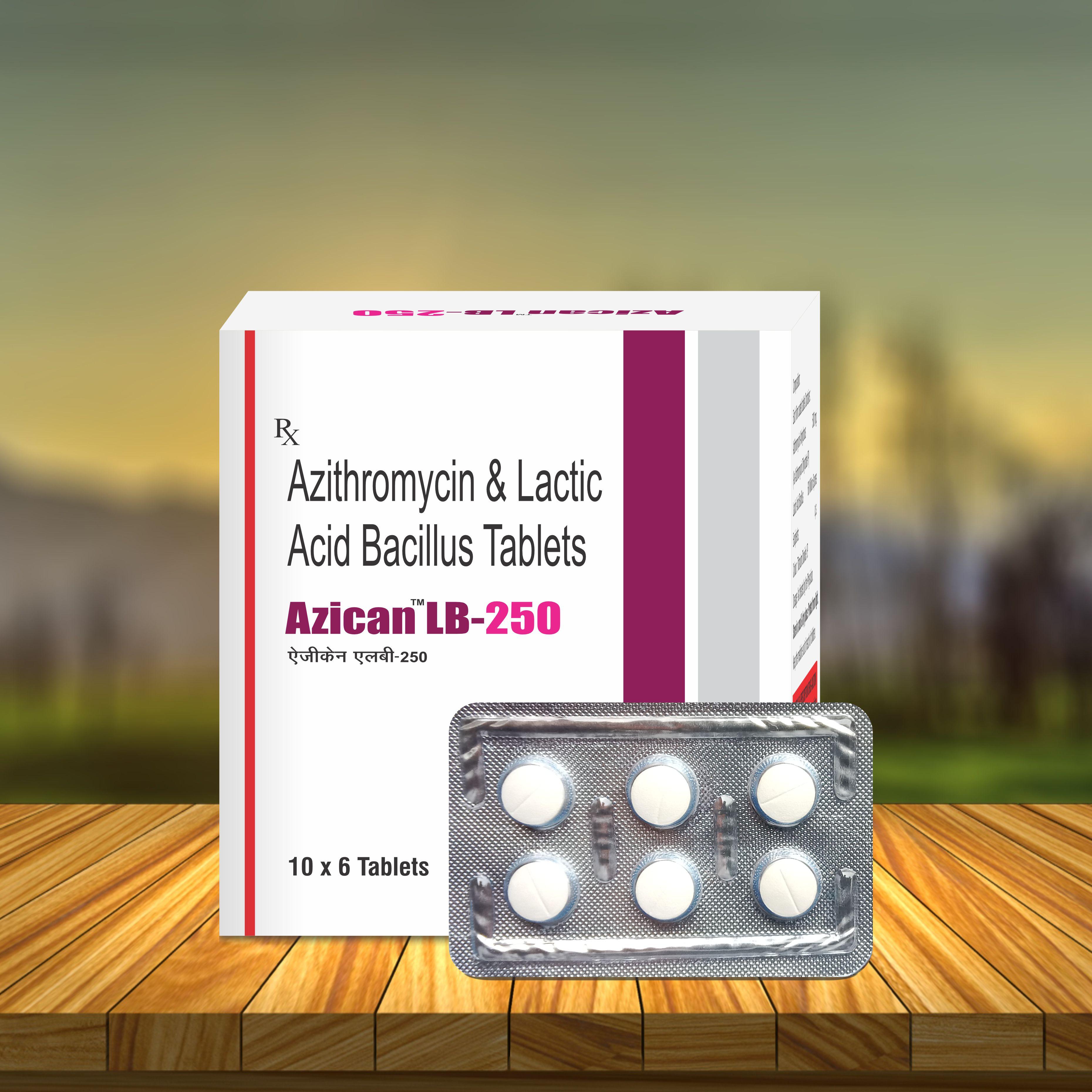 Azithromycin 250 mg & Lactic Acid bacillus Tablets