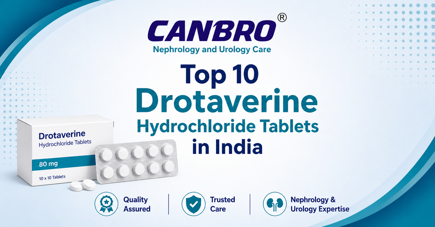 Top 10 Drotaverine Hydrochloride Tablets in India