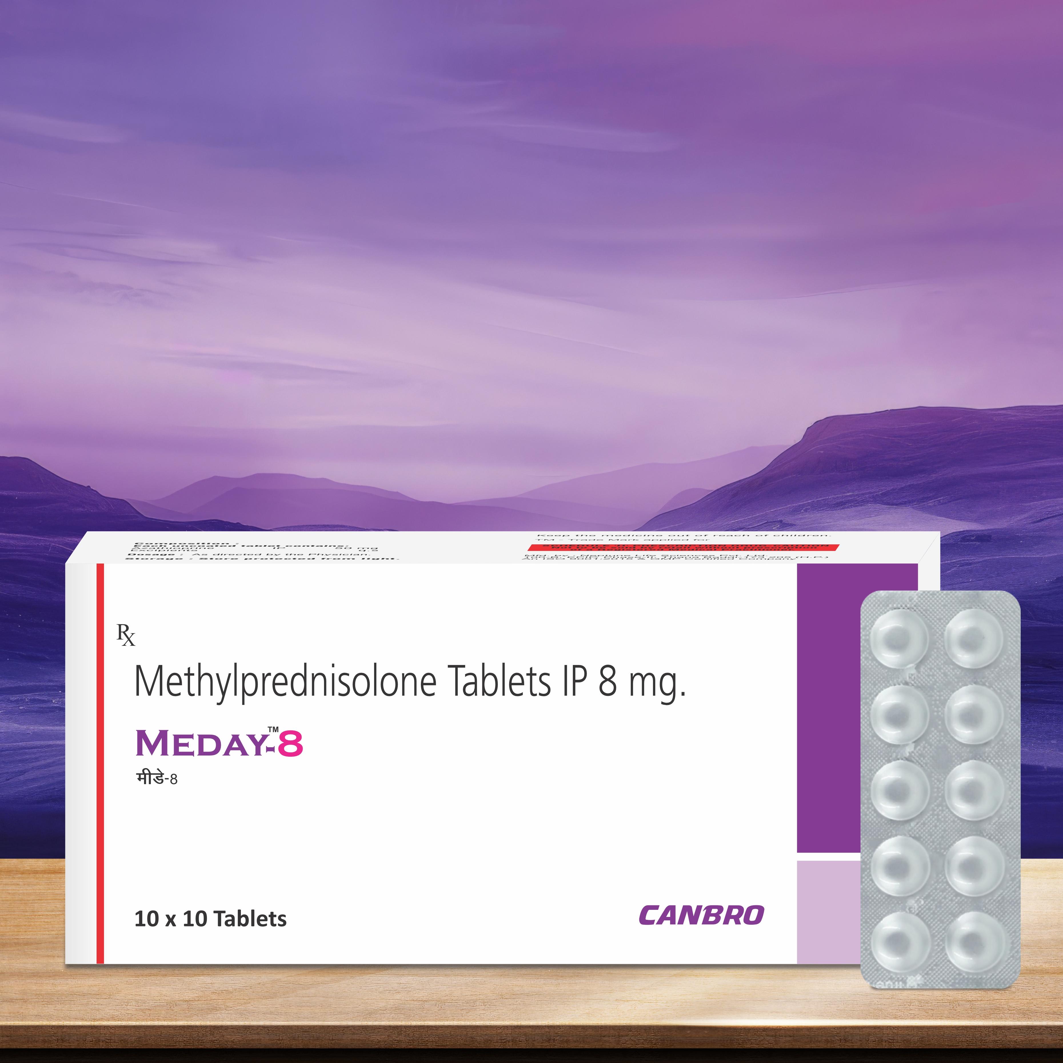Methylprednisolone Tablets 8mg