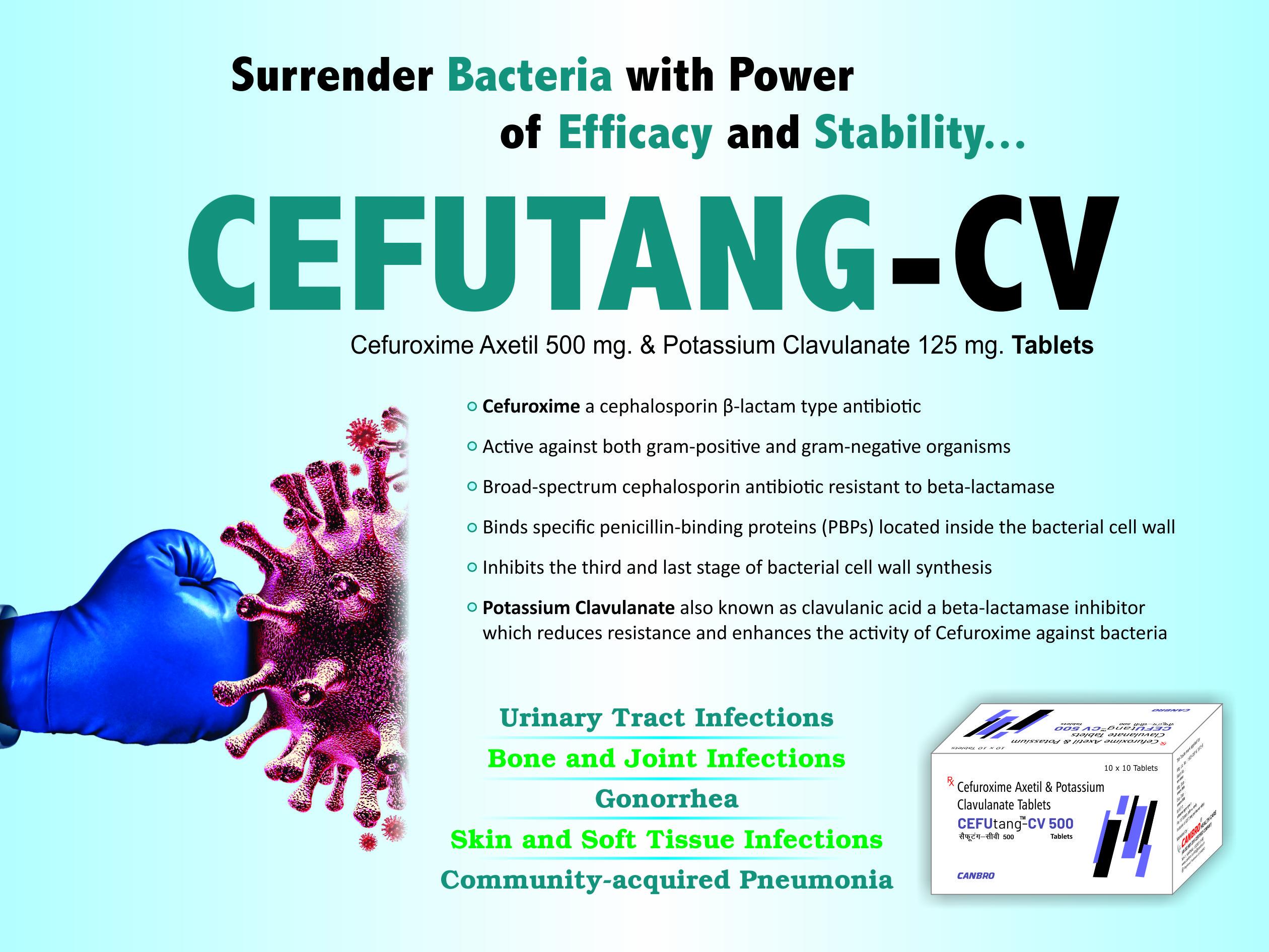Cefuroxime Axetil & Clavulanic Acid Tablet