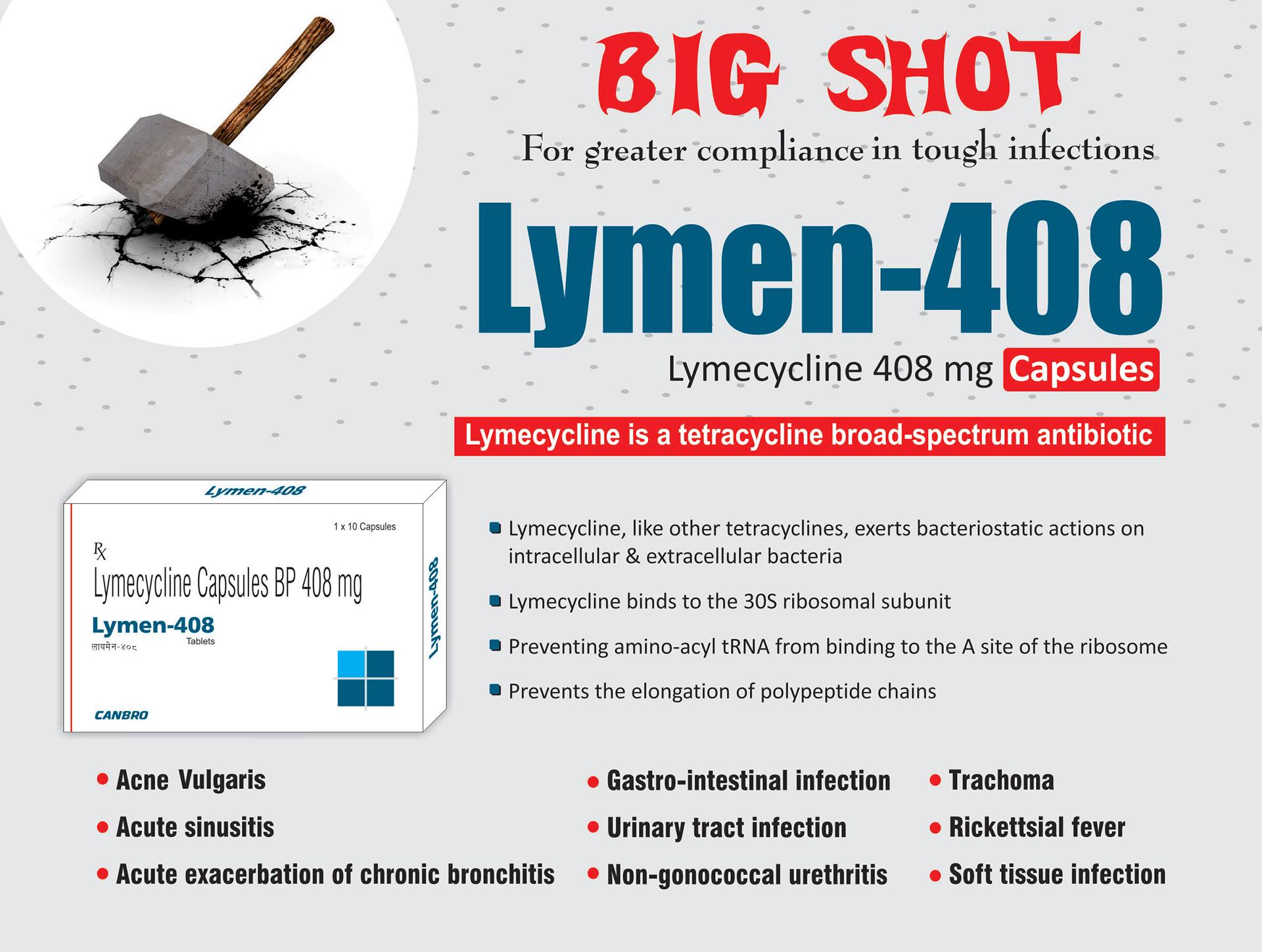 Lymecycline Capsules 408 mg